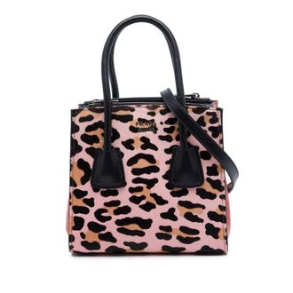 Prada Pre-owned Prada Mini Pony Hair Leopard Print Cavallino Twin Pocket Satchel Ladies 1ZT3954RLA8O3J6U