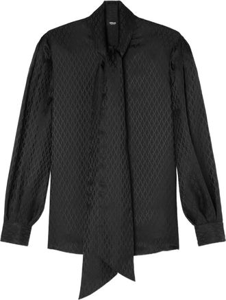 Versace Camicia trapuntata - Nero