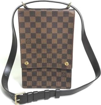 Louis Vuitton Tweedehands Canvas Louis Vuitton tassen - Dames - Vintage Schoudertas - Bruin - ONE Size - Vintage