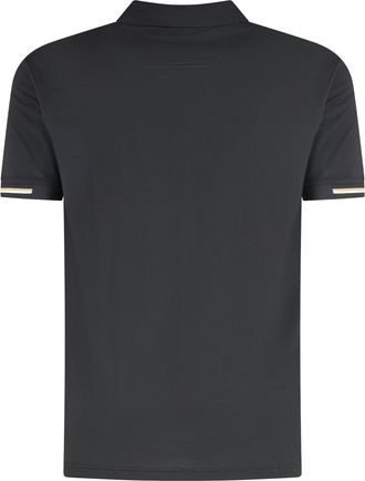 HUGO BOSS Mens Technical Fabric Polo Shirt Black Elastane T-shirts And Polos