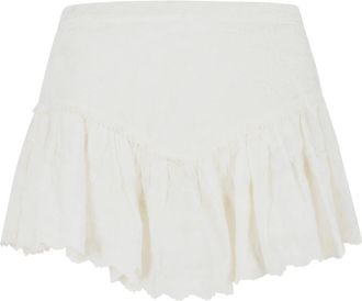 Isabel Marant Isabel Marant - Shorts Zoelia mit Stickereien aus Seide und wei&szlig;er Baumwolle