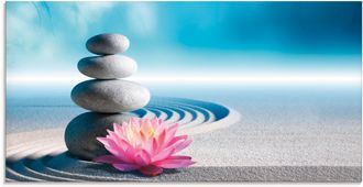 Artland Glasbild »Sand, Lilie und Spa-Steine in Zen-Garten« Zen 1 Stk. tlg. in verschiedenen Grössen