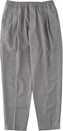 Be Able Grey Tapered Elastic Waist Virgin Wool Pants