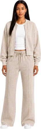 I Saw It First Bomberjack met volledige rits voor dames/dames (Taupe)