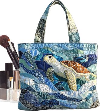 Generic Turtle Bags for Women | Large Capacity Lightweight Sea Turtle Pouch - Women Beach Bags,for Desktop School Daily Offices Dating Outdoor Travel Work Wal