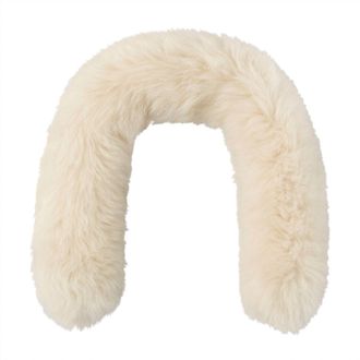 Bogner Womens Nuri Lambskin Collar In Off-White