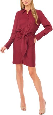 Ted Baker Wrap Mini Dress In Burgundy