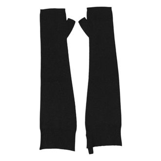 Dolce & Gabbana Gloves, female, Black, Size: ONE SIZE Fingerless Gloves