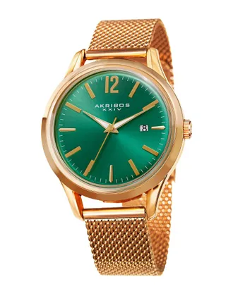 Akribos XXIV Akribos Xxiv Mens Stainless Steel Watch