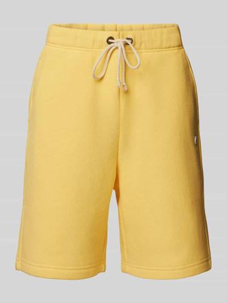 Champion Regular Fit Sweatshorts mit Label-Badge in Beige, Gr&ouml;&szlig;e XL