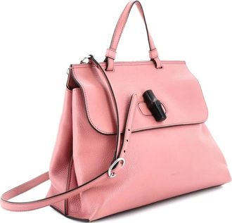 Gucci Bamboo Daily Top Handle Bag Leather Small satchel - Roze