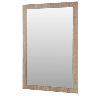 Clifton Sonoma Oak 800 x 500mm Bathroom Mirror in Light Oak