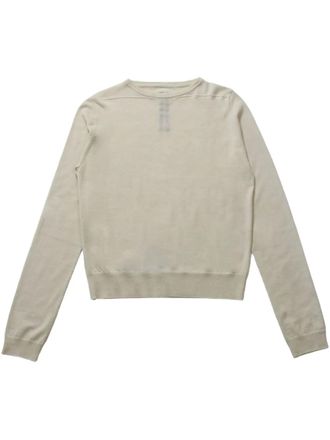 Rick Owens Biker Level sweater - women - Cashmere - L - White