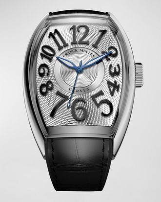 Franck Muller 36mm Curvex Watch with Alligator Strap