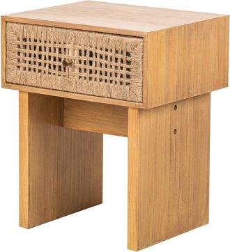 Nordlys Mesita de noche 1 caj&oacute;n en cuerda