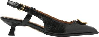 VIA VAI Lea Imani Slingbacks - Dames - Pumps - Zwart - 38 EU - Leer - Schoenen