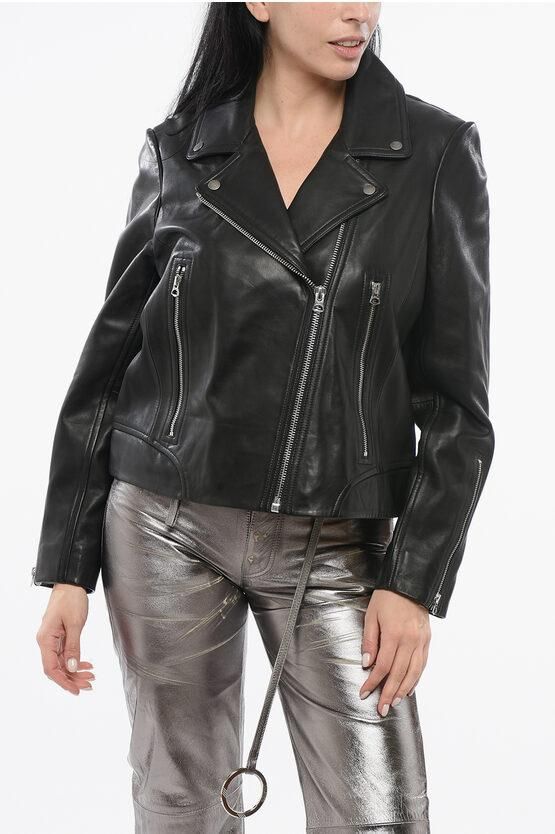 Leather MACK Biker Jacket size Xs