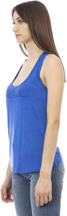 Just Cavalli Blue Viscose Women Top