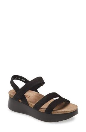 Munro Juniper Sandal in Black Nubuck Leather at Nordstrom Rack, Size 7.5
