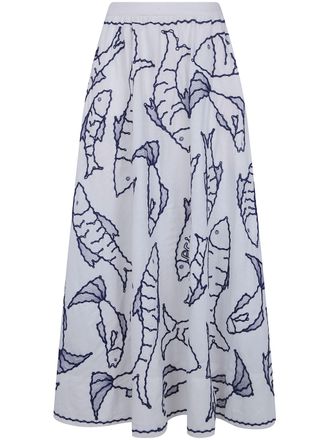 Farm Rio Skirt Fresh Fish Midi