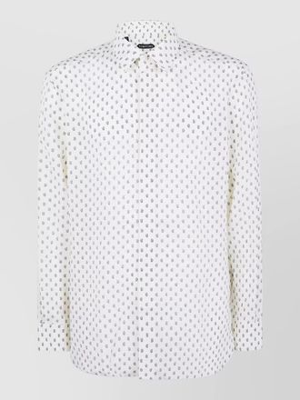 Tom Ford crepe de chine paisley print fluid shirt