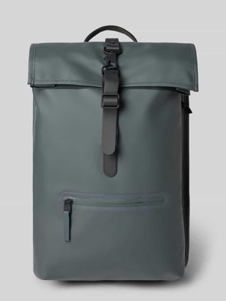 Rains Rucksack mit Karabinerverschluss Modell Rolltop in Anthrazit, Gr&ouml;&szlig;e 1