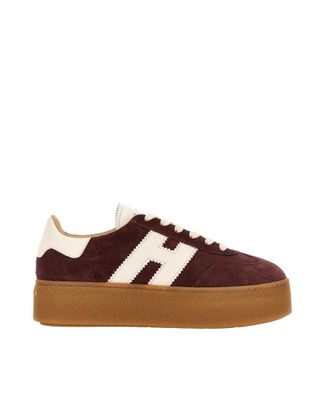 Hogan Dark Brown Color Block Sneakers