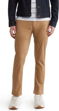 14th & Union The Wallin Stretch Twill Trim Fit Chino Pants - 30-34 Inseam in Tan Kelp at Nordstrom, Size 32 X 32