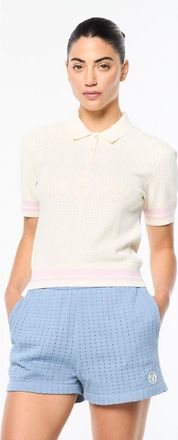 Sergio Tacchini Leila Knit Polo in Gardenia at Nordstrom, Size Xx-Large