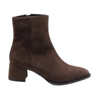 &Egrave; Mia Enkellaars - Dames - Schoenen - Bruin - Maat: 38 EU Leer