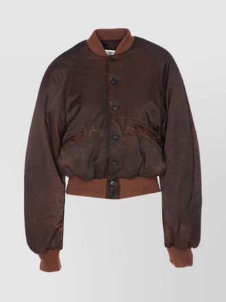 Maison Margiela cotton viscose bomber jacket