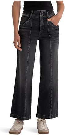 Kut from the Kloth Meg High-rise Fab Ab Wide Leg Slanted Front Pockets Womens Jeans Enjoy : 00 27, Cotton/Denim/Elastane