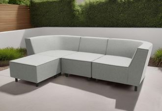 Domo Collection Ecksofa »Sonna, individuell zusammenstellbar L-Form« Gartenlounge-Set oder Einzelelemente, Outdoor