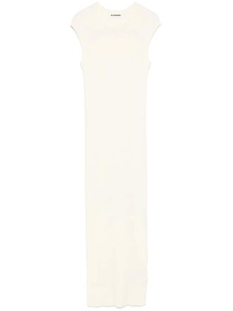 Jil Sander knitted maxi dress - Neutrals