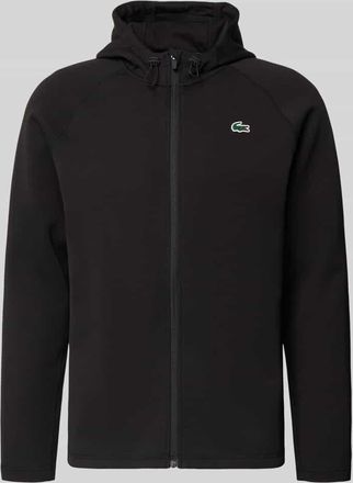 Lacoste Sport Regular Fit Sweatjacke mit Baumwoll-Anteil in Black, Gr&ouml;&szlig;e XXXL