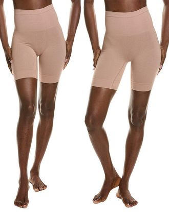 Yummie Tummie Set Of 2 Rosie Shapewear Slip Short