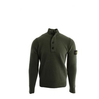Stone Island Turtleneck Sweater - Heren - Coltruien - Groen - S - Wol - Truien & Vesten