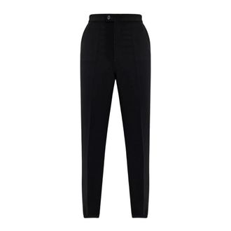 Alexander McQueen Wijde katoenen broek - Heren - Slim Fit Broeken - Zwart - S - Katoen - Broeken