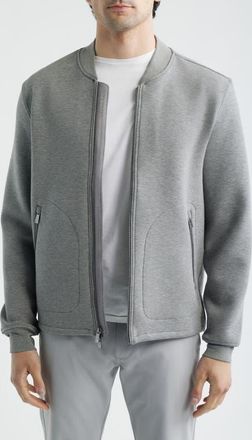 Greyson Calgary Luxe Bomber Jacket in Medium Grey Heather at Nordstrom, Size Xx-Large