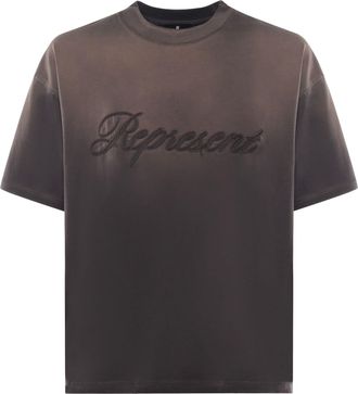 Represent Reverse Applique Cotton T-shirt