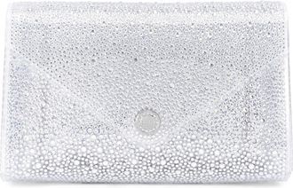 Carvela Womens Positano Vinyl Clutch Bag - Silver - One Size