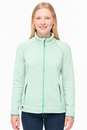 Deproc Strickfleecejacke DEPROC ACTIVE KIRKVALE X WOMEN, Damen, Gr. 40/42 (M), blau (t&uuml;rkis), 100% Polyester, bequem, gerader Abschluss mit Gummizug, Jacken 