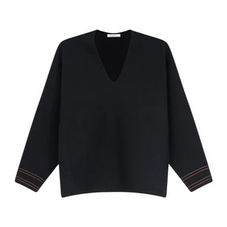 Max Mara Dames, Truien, Zwart, Maat: L Wol