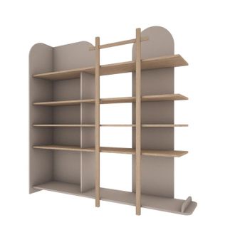 OEM Biblioth&egrave;que Wood Luck Bloom - Cachemire Et Bois