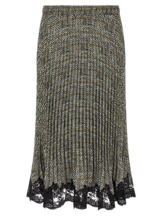 Ermanno Scervino Multicolor Polyester Midi Womens Skirt