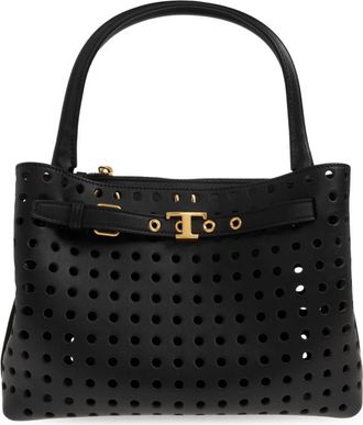 Tod's Tim Handtas - Dames - Handtassen - Zwart - ONE Size - Leer - Tassen