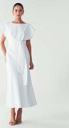 Willa Shauna Midi Dress in White at Nordstrom, Size 4
