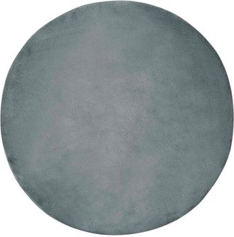 vidaXL Alfombra De Piel Sint&eacute;tica De Conejo Olite Antracita &Oslash; 200 Cm Vidaxl