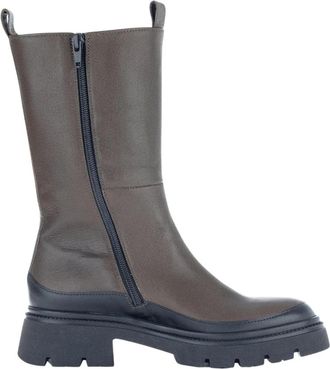Gabor Hoge Laarzen - Dames - Hoge Laarzen - Groen - 37 EU - Leer - Schoenen