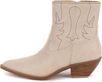Yellow Box Womens Clifton Western Boot In Bone